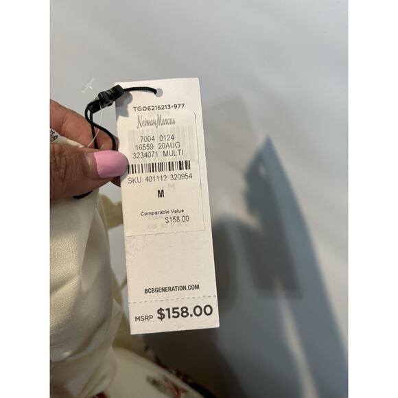 BCBGeneration Floral Burnout Maxi Dress M NWT - Picture 11 of 14